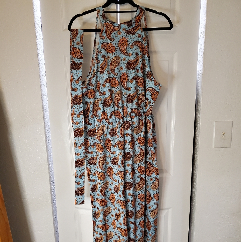 NWOT XL Paisley Print Jumpsuit